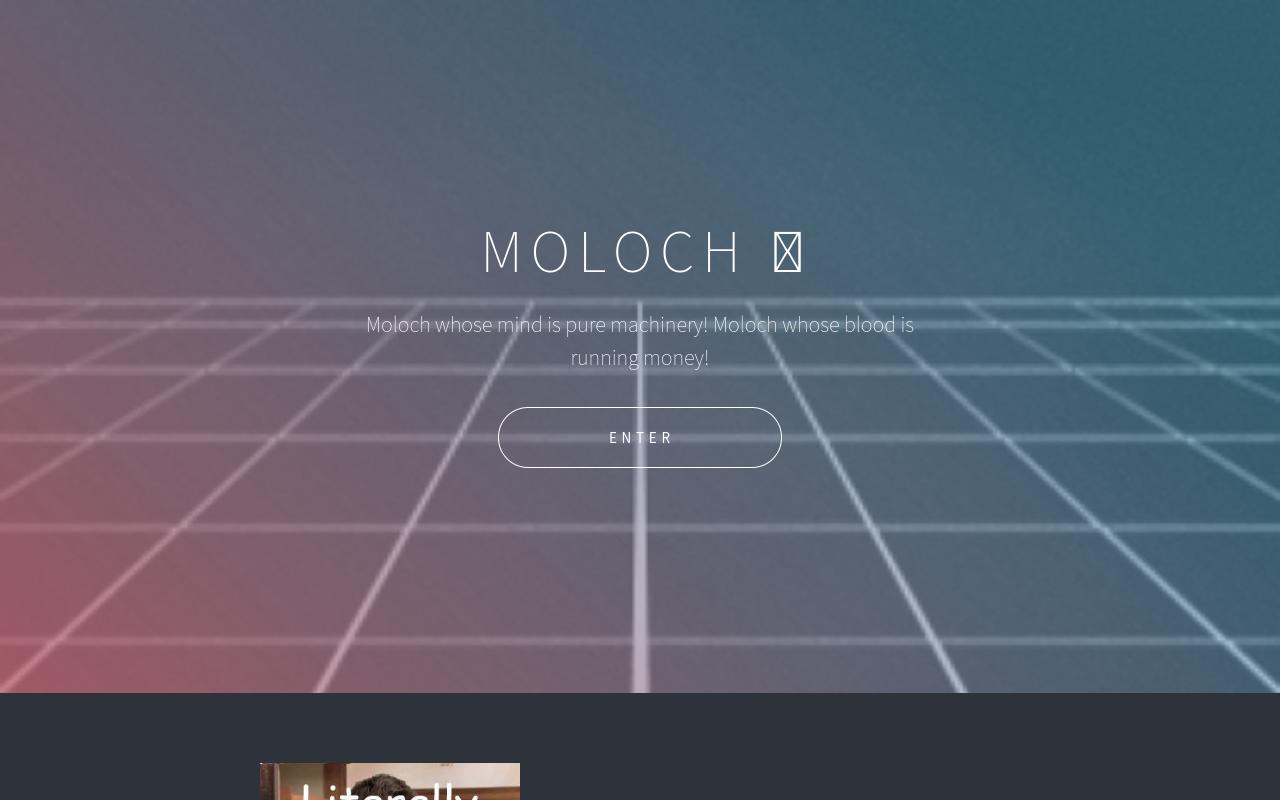 Carrd profile picture for @moloch
